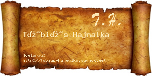 Tóbiás Hajnalka névjegykártya